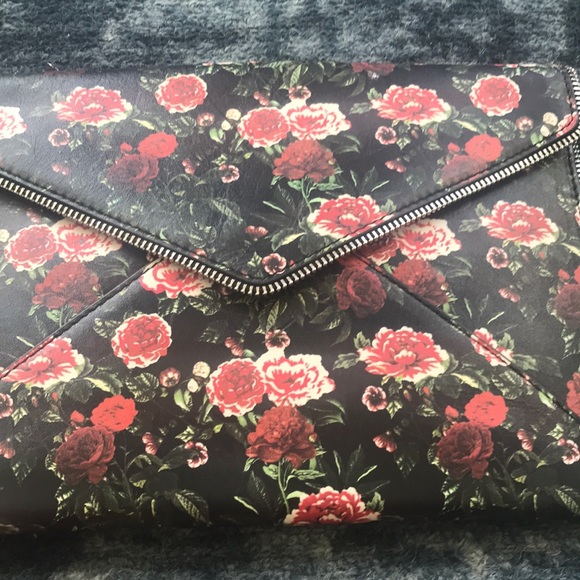 Rebecca Minkoff Leo Saffiano Leather Clutch - Picture 2 of 5